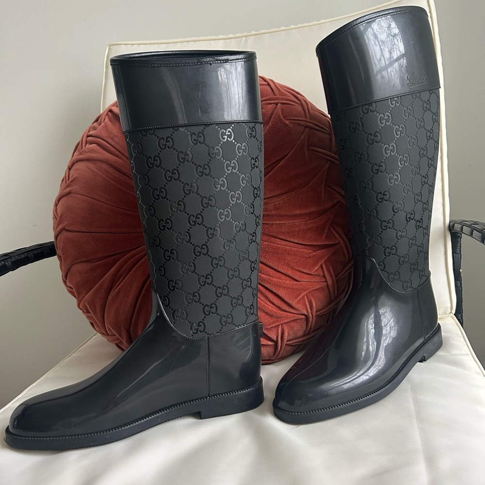 Gucci Black Winter & Rain Boots